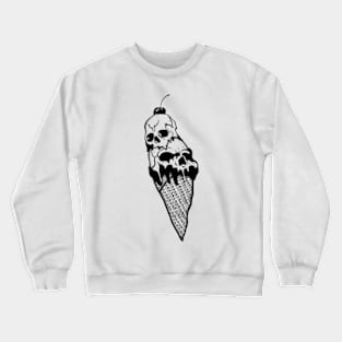 Skull Ice Cream Cone Crewneck Sweatshirt